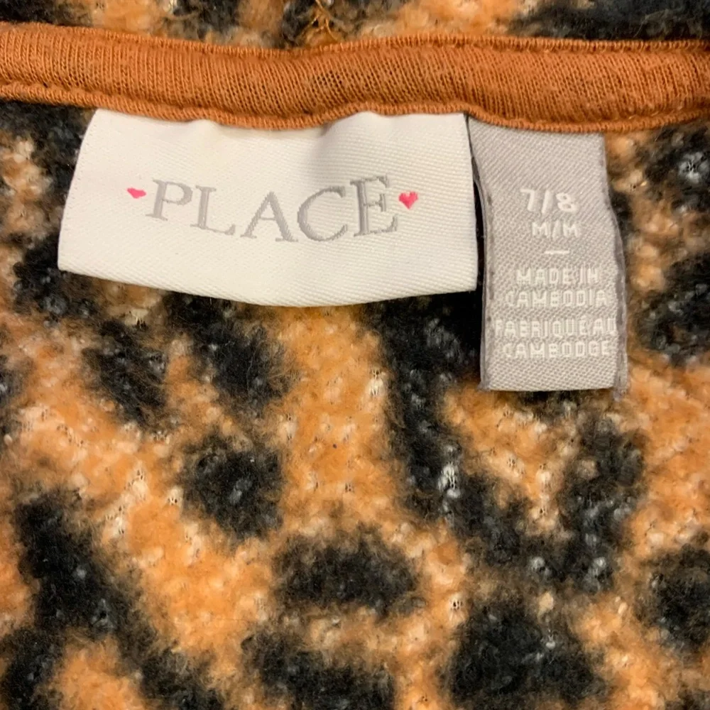 The Children's Place Brown and Black‎ Teddy Jacket Youth 6/7